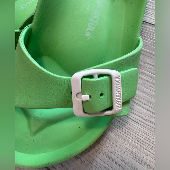 Birkenstock Madrid Eva Sandals Women Sz 9 / 39 Bright Green Brach Water Vacation - Picture 3 of 10